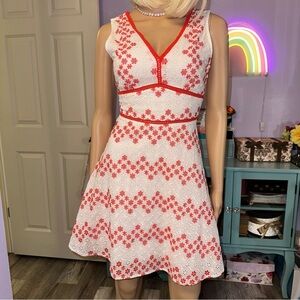 Francesca’s Floral embroidered dress